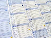 Ansicht eines Kalenders